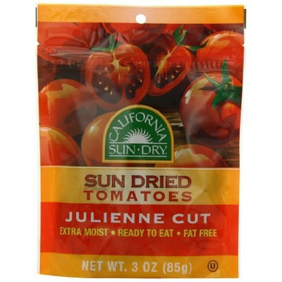 California Sun Dried California Sun-Dry Sun Dried Tomatoes (Julienne Cut), 3-Ounce Pouches (Pack of 6)
