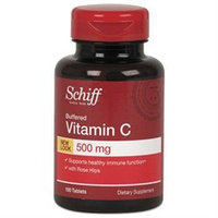 Schiff Vitamins Schiff Buffered Vitamin C 500mg with Rose Hips Tablets - 100 Count