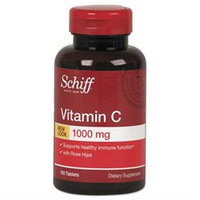 Schiff Products Schiff Vitamin C plus Rose Hips, 1000mg, Tablets