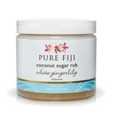 Pure Fiji Sugar Rub White Gingerlily, 15.5 Ounce