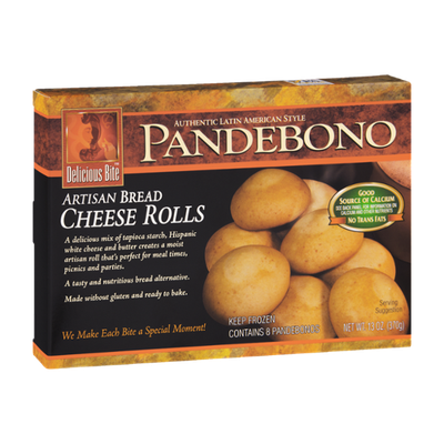Delicious Bite Pandebono Artisan Bread Cheese Rolls - 8 CT