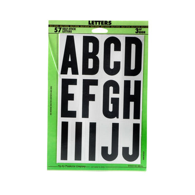 Hy-ko Products Company Peel and Stick Large Letter kit 1 pk