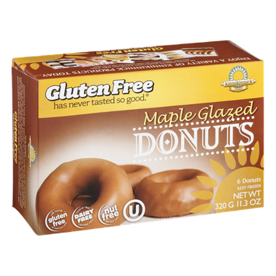 Kinnikinnick Foods Gluten Free Maple Glazed Donuts - 6 CT