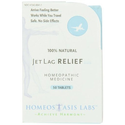 Homeostasis Labs Jet Lag Relief, 50-Count