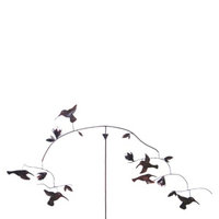 Blue Handworks Hummingbirds Balancing Kinetic Sculpture