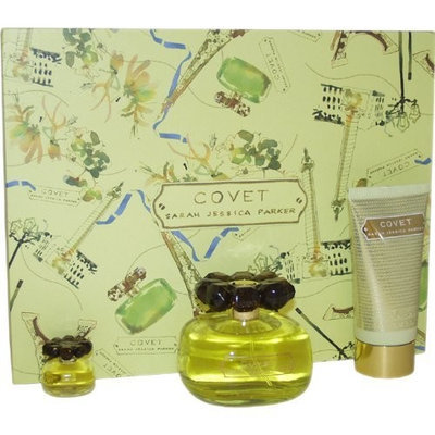 Covet by Sarah Jessica Parker for Women. Set-Eau De Parfum Spray 3.4-Ounces & Body Lotion 2.5-Ounces & Eau De Parfum .17-Ounces Mini