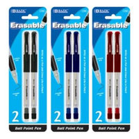 BAZIC Erasable Pen (2/Pack).(Case of 144)