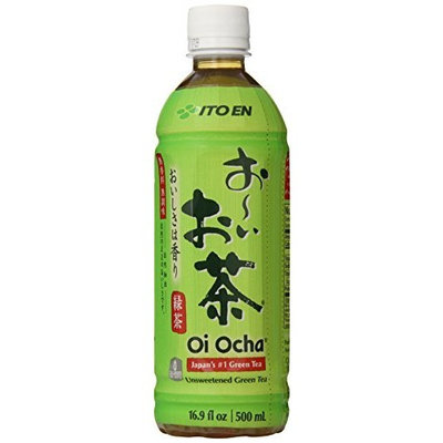 Ito En Tea Beverage, Unsweetened Oi Ocha Green, 16.9 oz. Bottles (Count of 12)