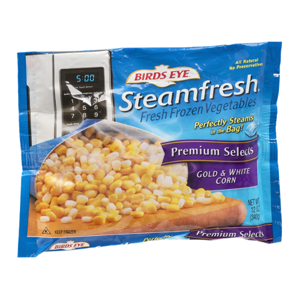 Birds Eye Steamfresh Premium Selects Gold & White Corn