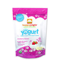 Happy Baby Happy Yogis Strawberry and Banana Organic Yogurt Snacks - 1 Ounce Pouch