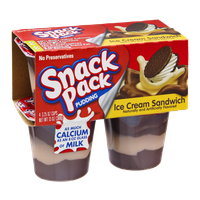Snack Pack Ice Cream Sandwich Pudding - 4 PK