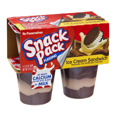 Snack Pack Ice Cream Sandwich Pudding - 4 PK