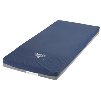 Mason Medical Multi-Ply Dynamic Elite Pressure Redistribution Foam Mattress, Blue, 76x36x6, 1 ea