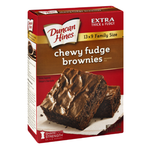 Duncan Hines Extra Thick & Fudgy Brownie Mix Chewy Fudge Family Size