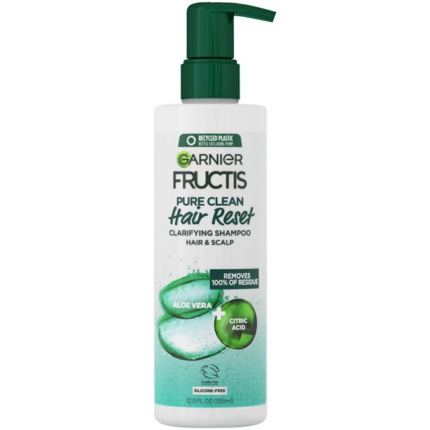 Garnier Fructis Pure Clean Hair Reset Clarifying Shampoo, Aloe Vera