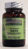 Kava No Chinese Ingredients American Supplements 60 VCaps