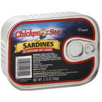 Generic Chicken of the Sea Sardines in Louisiana Hot Sauce, 3.75 oz, (Pack of 12)