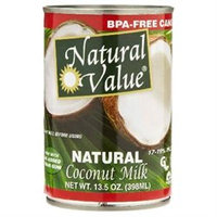 Natural Value BG16230 Natural Value Coconut Milk - 12x13.5OZ