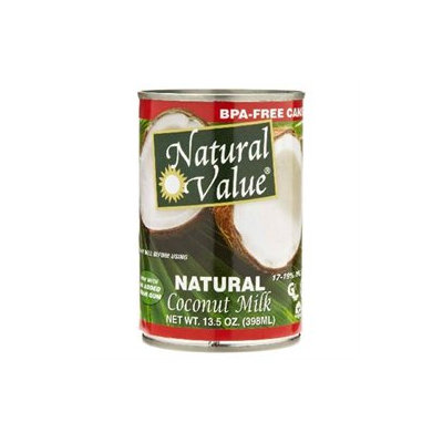 Natural Value BG16230 Natural Value Coconut Milk - 12x13.5OZ