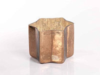 Zodax Star Candle Jar / Shiny Dark Gold