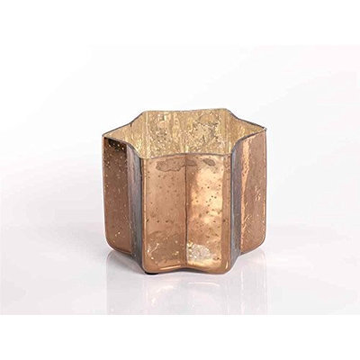 Zodax Star Candle Jar / Shiny Dark Gold