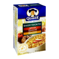 Quaker® Instant Oatmeal Bakery Favorites - Apple Crisp, Cinnamon Roll, Banana Bread Flavor Packets