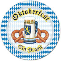 Beistle - 58007 - Oktoberfest Plates- Pack of 12