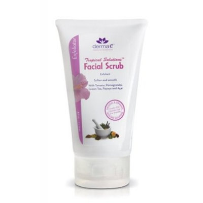 derma e Vitalizing Scrub with Tamanu and Pomegranate Facial Scrub, 4 Ounce Tube