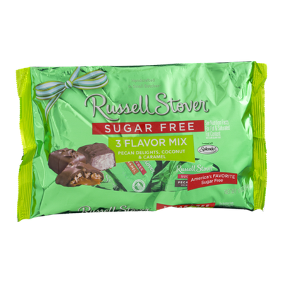 Russell Stover Sugar Free Pecan Delights, Coconut & Caramel 3 Flavor Mix