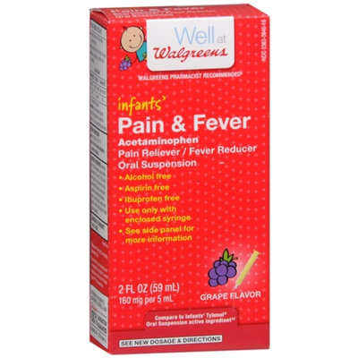 Walgreens Infant Pain/Fever Reducer, Grape, 2 fl oz