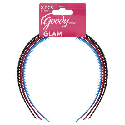 Goody Products Inc. Girls Polka Dot Plastic Headbands, 3 pcs