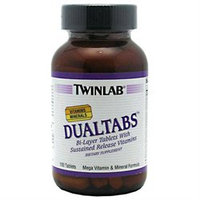 Twinlab TWLBDUAL01000000CP Dual Tabs Multi-Vitamin Mineral 100ct