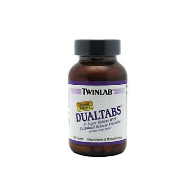 Twinlab TWLBDUAL01000000CP Dual Tabs Multi-Vitamin Mineral 100ct