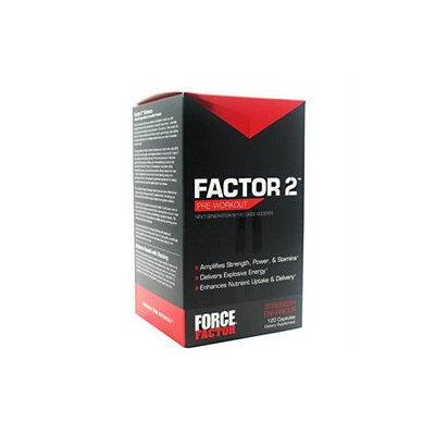 Force Factor - Factor 2 Pre-Workout Nitric Oxide Booster - 120 Capsules