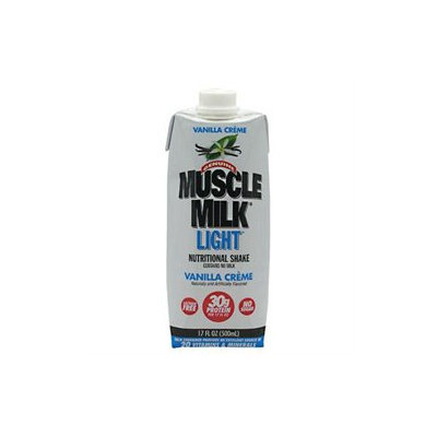 CytoSport CSPTRTDS1200LTCHLQ RTD Muscle Milk Light Vanilla Creme 17 oz 12 ct