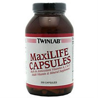 Twinlab MaxiLIFE Multi-Vitamin and Mineral Supplement - 200 Capsules
