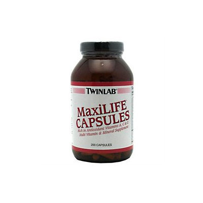 Twinlab MaxiLIFE Multi-Vitamin and Mineral Supplement - 200 Capsules
