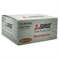 Accelerade 2nd Surge Ultra Energy Gel - Box of 8 (Double Espresso w/Caffeine)