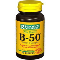 B-50 B-Complex (Timed Release), 60 Tablets, Good 'N Natural