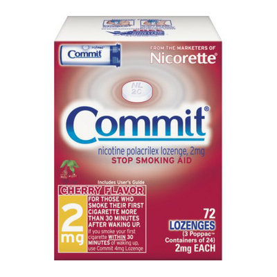 Nicorette Commit Cherry Lozenge - 72 Count (2 mg)