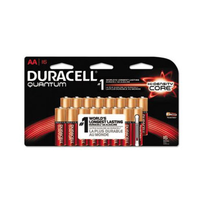 Quantum Alkaline Batteries with Duralock Power Preserve Technology, AA, 16/Pk QU1500B16Z