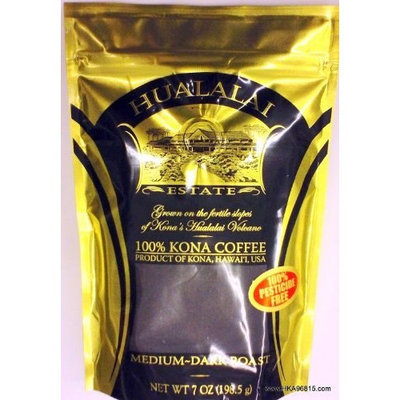 Hualalai Estate- 100% PREMIUM Kona Coffee - Medium-Dark Roast 7oz (GROUND)