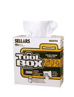 TOOLBOX Cleaning Wipes Z600 Interfold Wipers (126-Count; 8 Boxes Per Case; 1,008 Sheets Per Case) Color: White 6020701