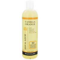 Plantlife Vanilla Orange Body Wash (or Shower Gel)- 14 fl oz- made with organic ingredients and 100% pure essential oils