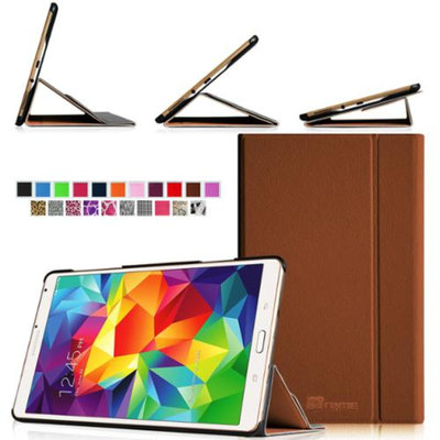 Fintie Light Weight Stand Supports Three Viewing Angles Case for Samsung Galaxy Tab S 8.4 (8.4-Inch) Tablet, Brown