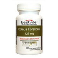 Bestvite Coleus Forskohlii 125 mg - 20% Forskolin (120 Vegetarian Capsules) - Top Quality and backed by Clinical Studies.
