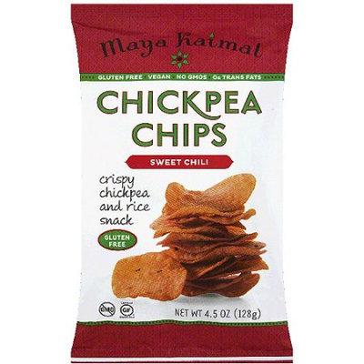 Maya Kaimal Sweet Chili Chickpea Chips, 4.5 oz, (Pack of 12)
