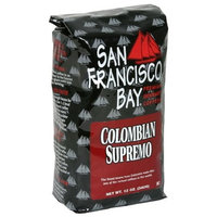 San Francisco Bay Coffee San Franscisco Bay Coffee Columbian Supremo Whole Bean, 12 Ounce