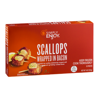 Simply Enjoy Scallops Wrapped In Bacon - 12 CT