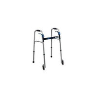Complete Medical Supplies Complete Medical 1073A Walker Folding Trigger Release Adult with 5 Wheels